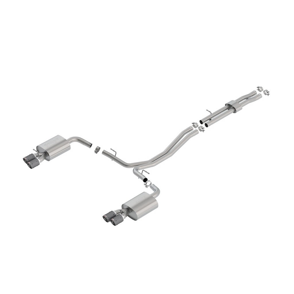 BORLA 140765CF Exhaust system "S-TYPE" for FORD EXPLORER SPORT 6.62 "CARBON FIBER TIP Photo-0 