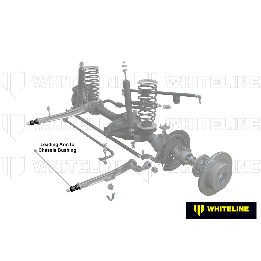 WHITELINE W61612 Rear Trailing Arm Lower - Front Bushing Kit for Mitsubishi Pajero NA-NL Photo-1 