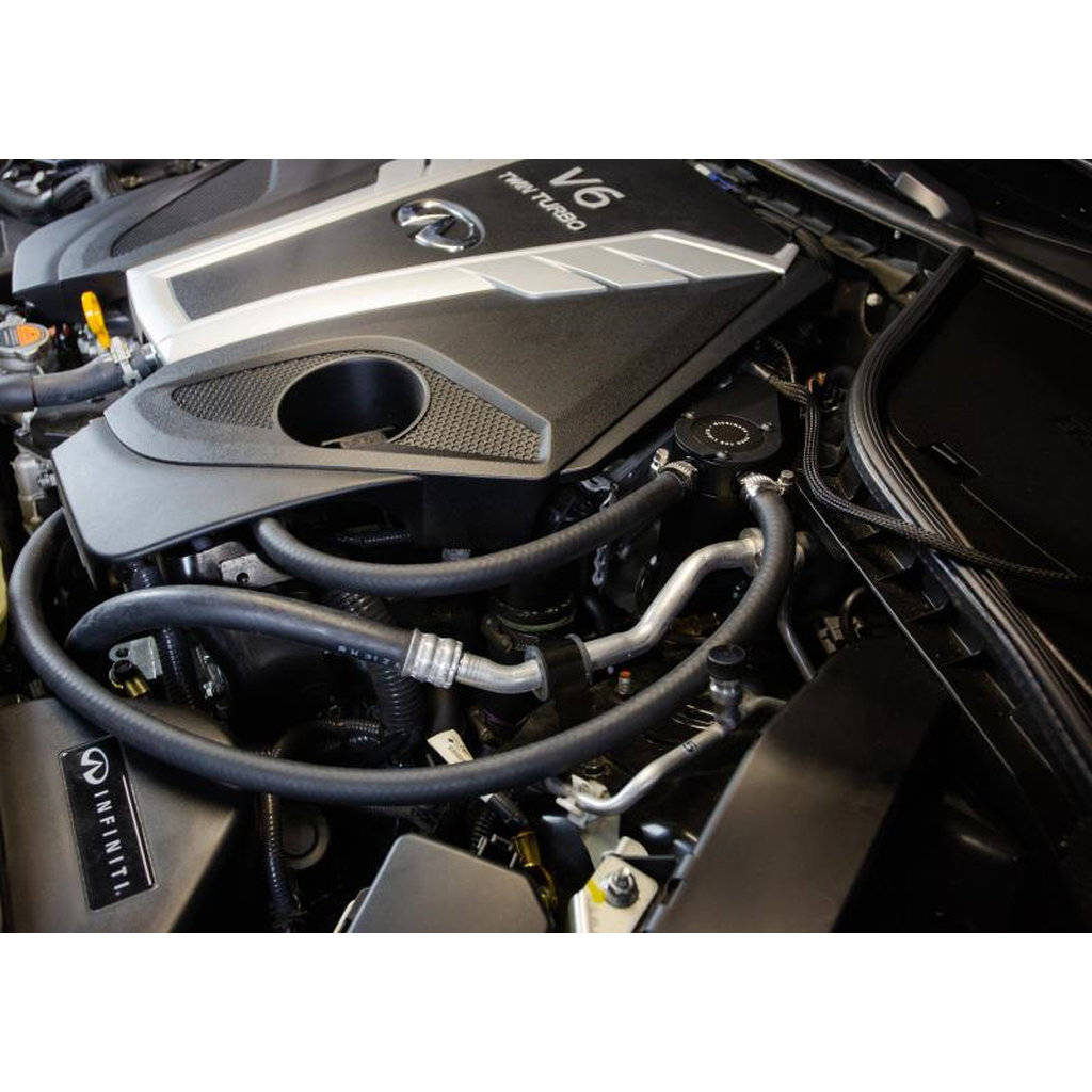MISHIMOTO MMBCC-Q50-16PBE INFINITI Q50 3.0T Baffled Oil Catch Can, PCV Side, 2016+ Photo-7 