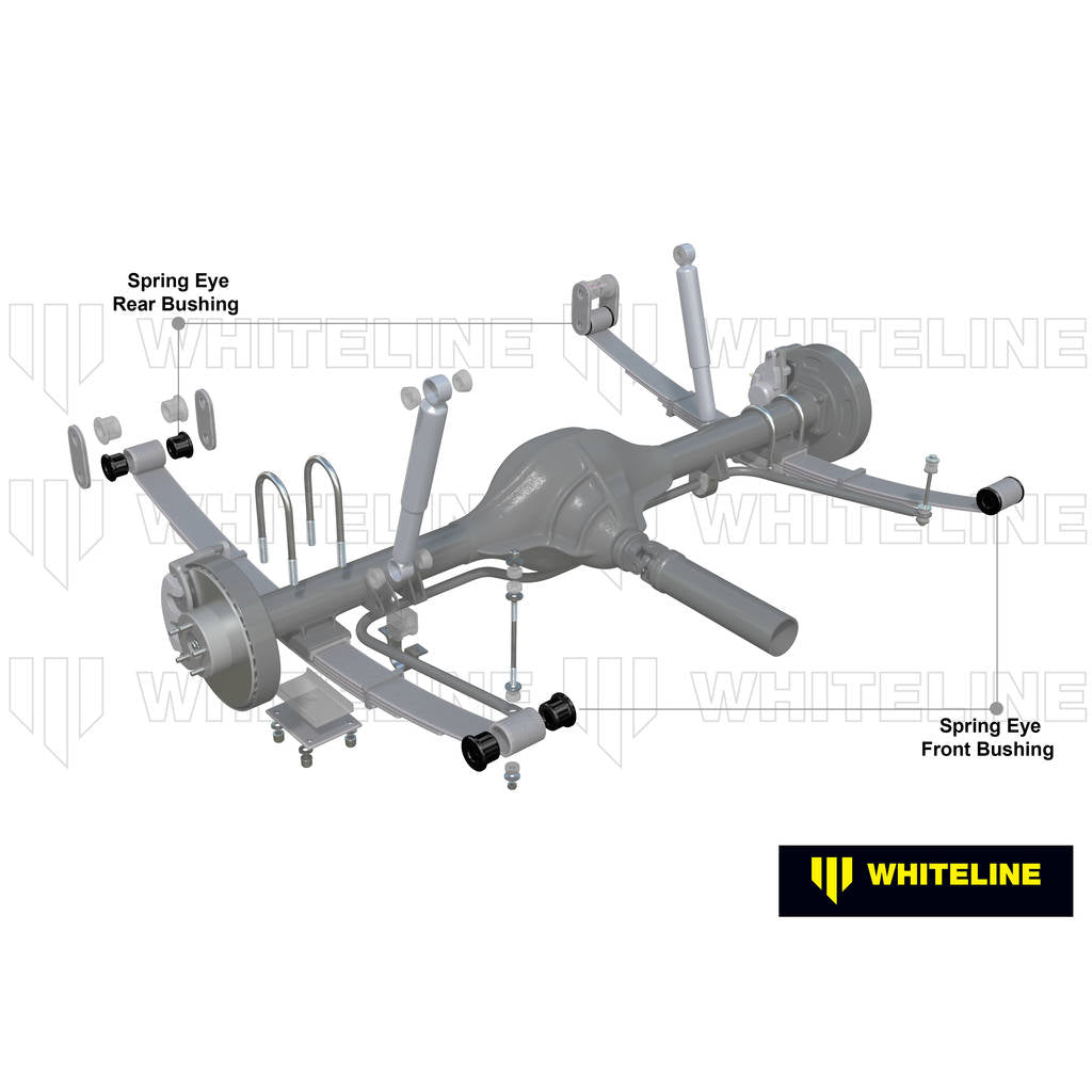 WHITELINE W71527 Rear Leaf Spring - Front/Rear Eye Bushing Kit for Morris Minor 1000 Photo-1 