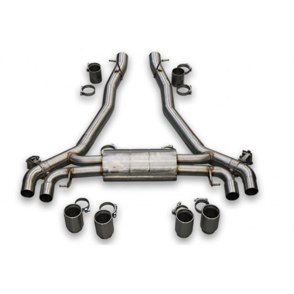 TUBI STYLE TSBMWM5C18.001.AV BMW M5 F90 EXHAUST w OE ELECTRIC VALVE (w/o tips) Photo-0 