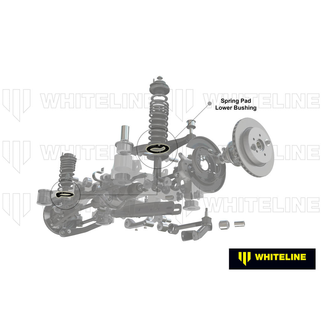 WHITELINE W72042 Rear Lower Coil Spring Pad +10mm Ride Height for BMW 3 Series, M3, Z4 E36, E46 Photo-2 