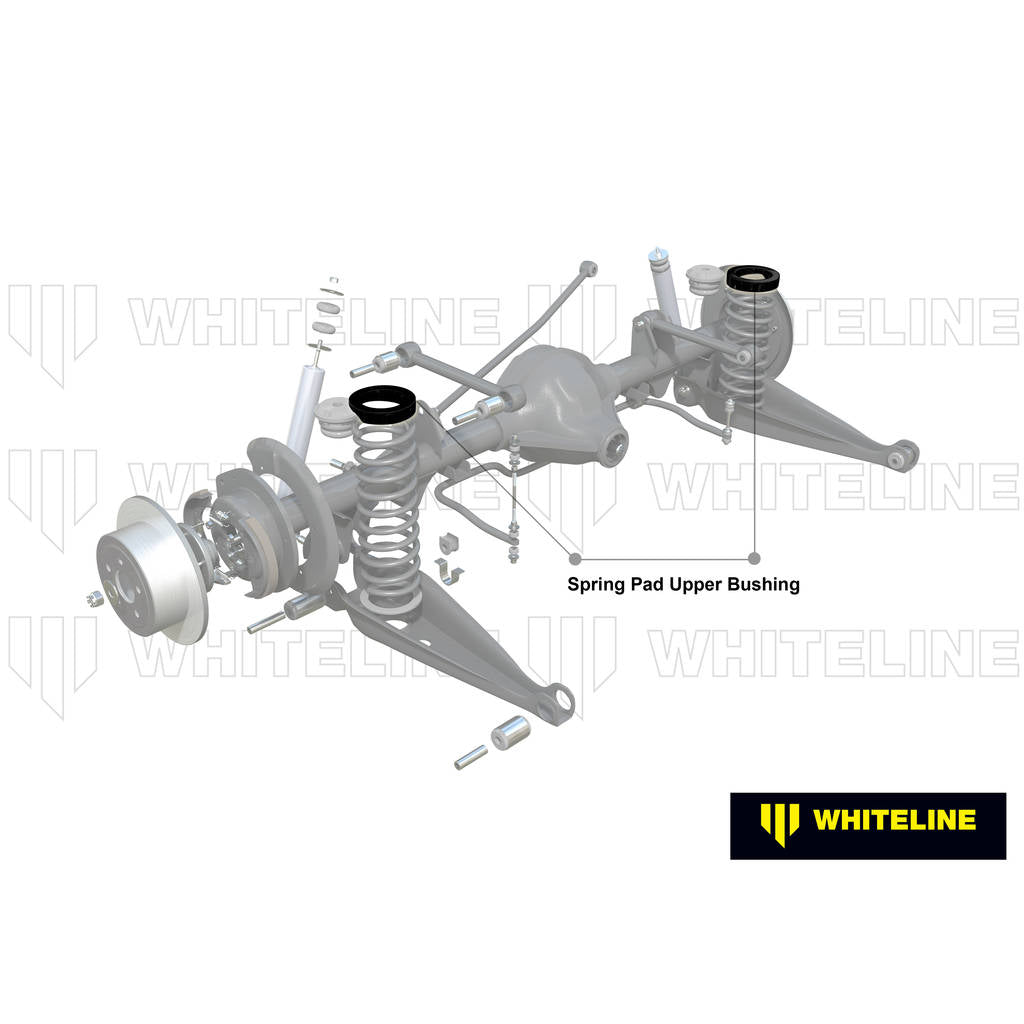 WHITELINE W72385 Rear Coil Spring Pad - Bushing Kit for Holden Commodore VB-VS/HSV Photo-1 