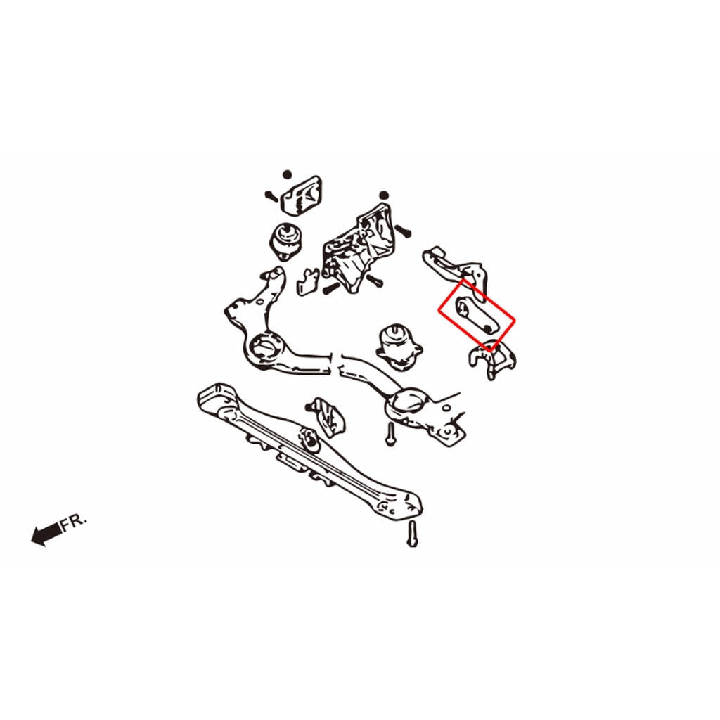 HARDRACE Q0293 HARDEN ENGINE MOUNT PORSCHE CAYENNE S/GTS/TURBO/TURBO S '02-10 Photo-8 
