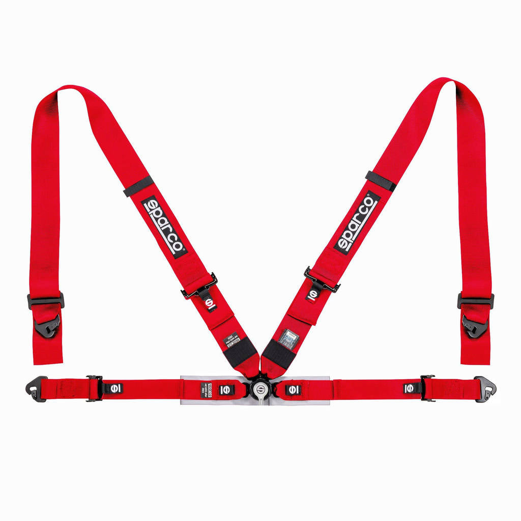 SPARCO 04716M1RS Harness belts SPORT H-4, 4 points, FIA 8854-1998, 3+2", red Photo-0 