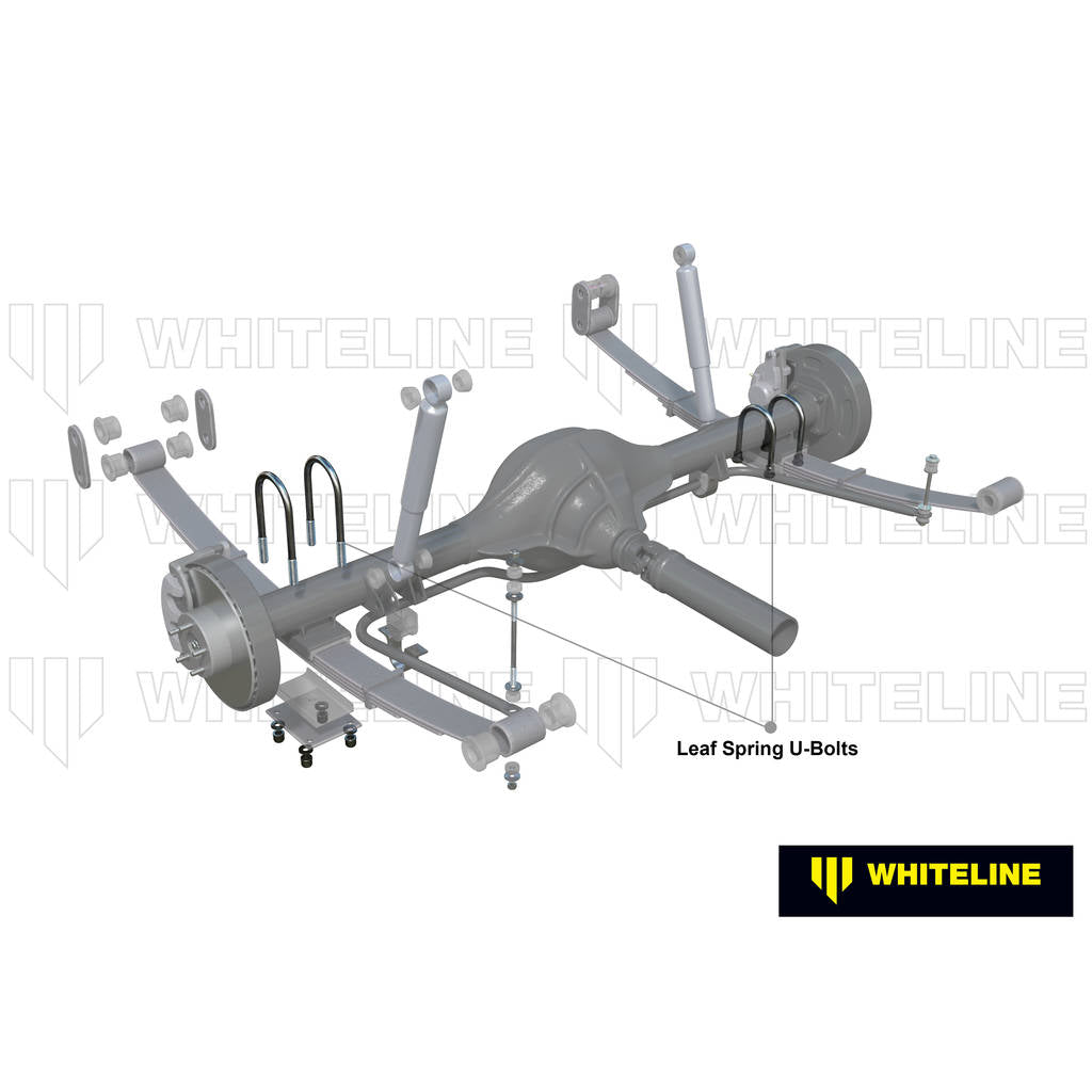 WHITELINE KUB106 Universal U Bolts - ID=85mm, L=270mm, Thread=M12 - round top Photo-1 
