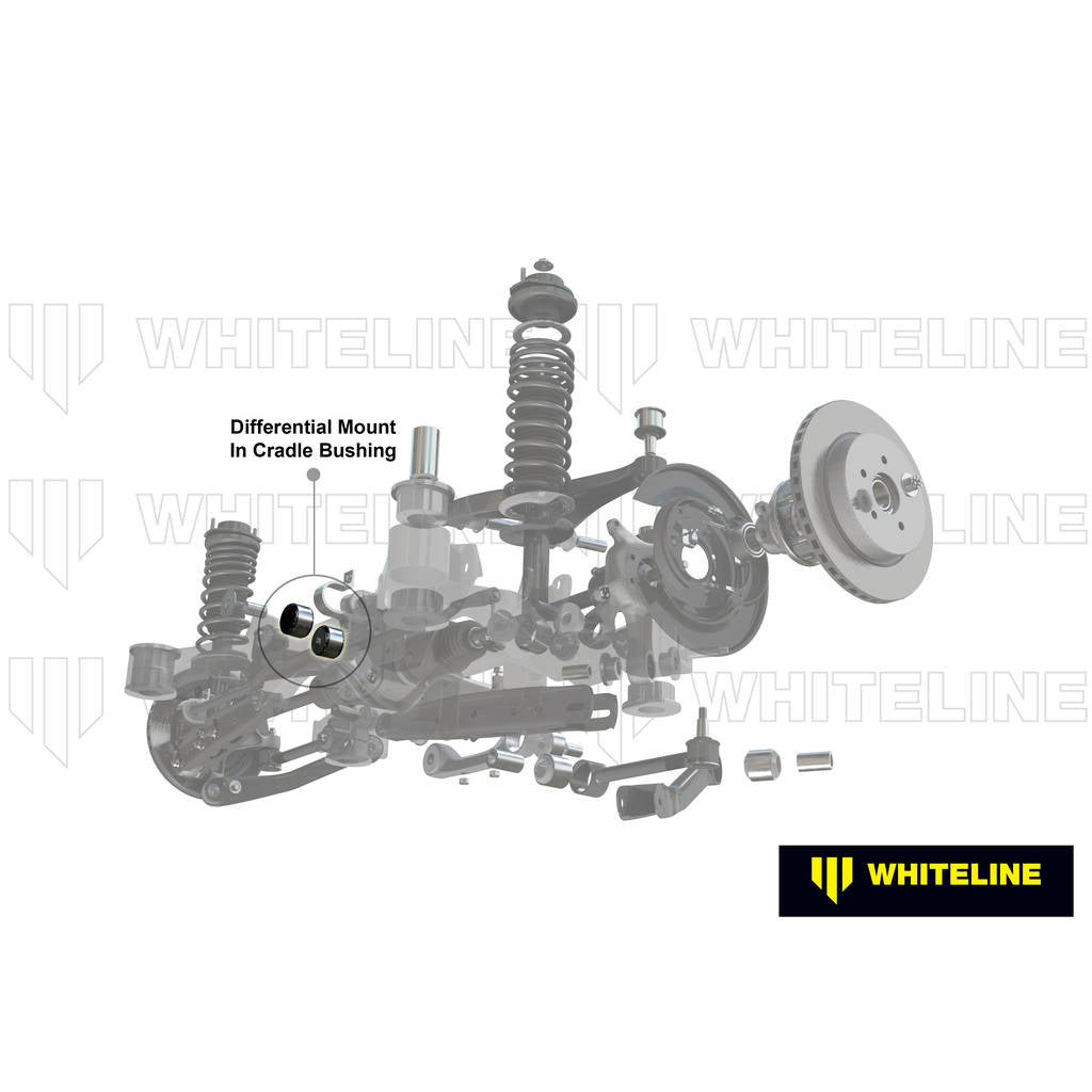 WHITELINE KDT963 Rear Differential Mount - Bushing Kit for Mitsubishi Lancer Evolution 10 Photo-1 