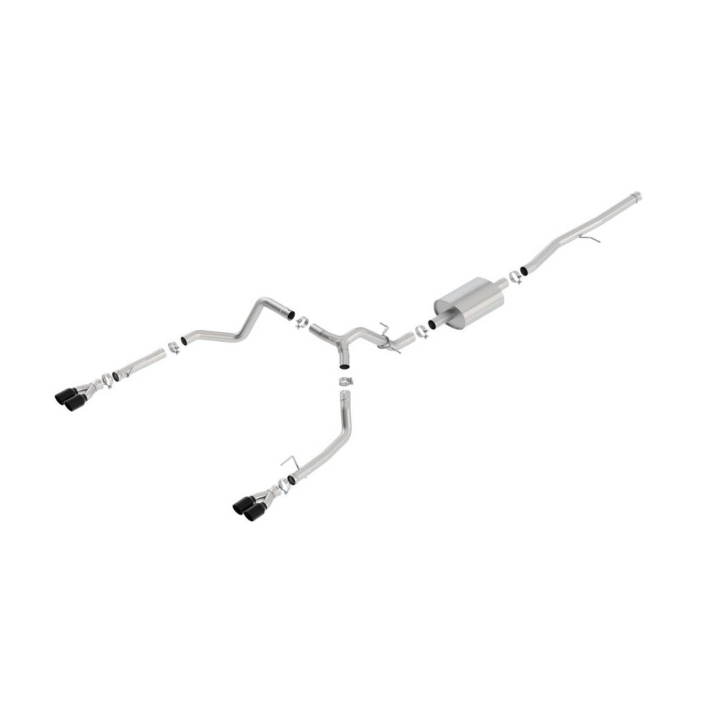 BORLA 140770BC Exhaust system S-TYPE for SILV. / SIERRA 1500 2019 5.3L SR TIP: 3.5 "RD X 6" BC Photo-0 