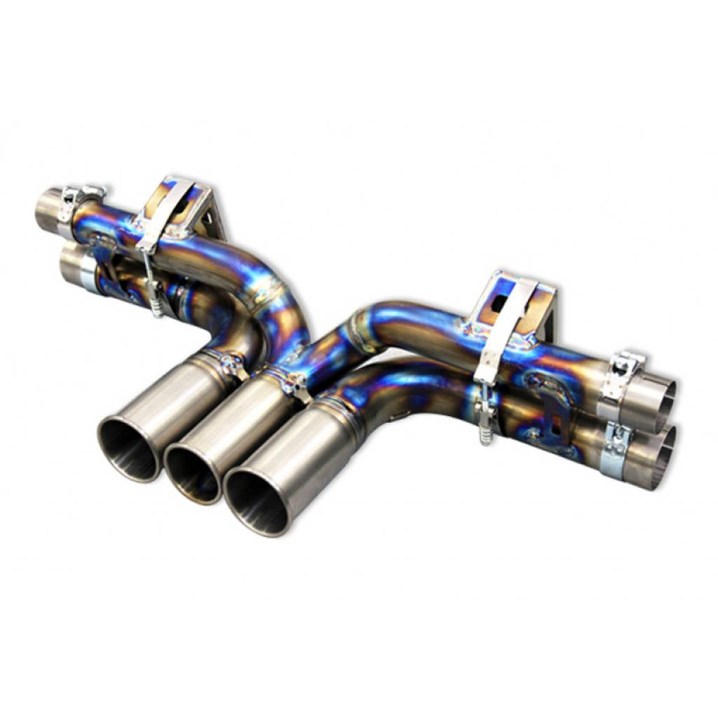 TUBI STYLE TSPO991GT317.001.T PORSCHE 991 GT3 CENTRAL STRAIGHT PIPES TITANIUM EXHAUST w 3 END TIPS Photo-3 