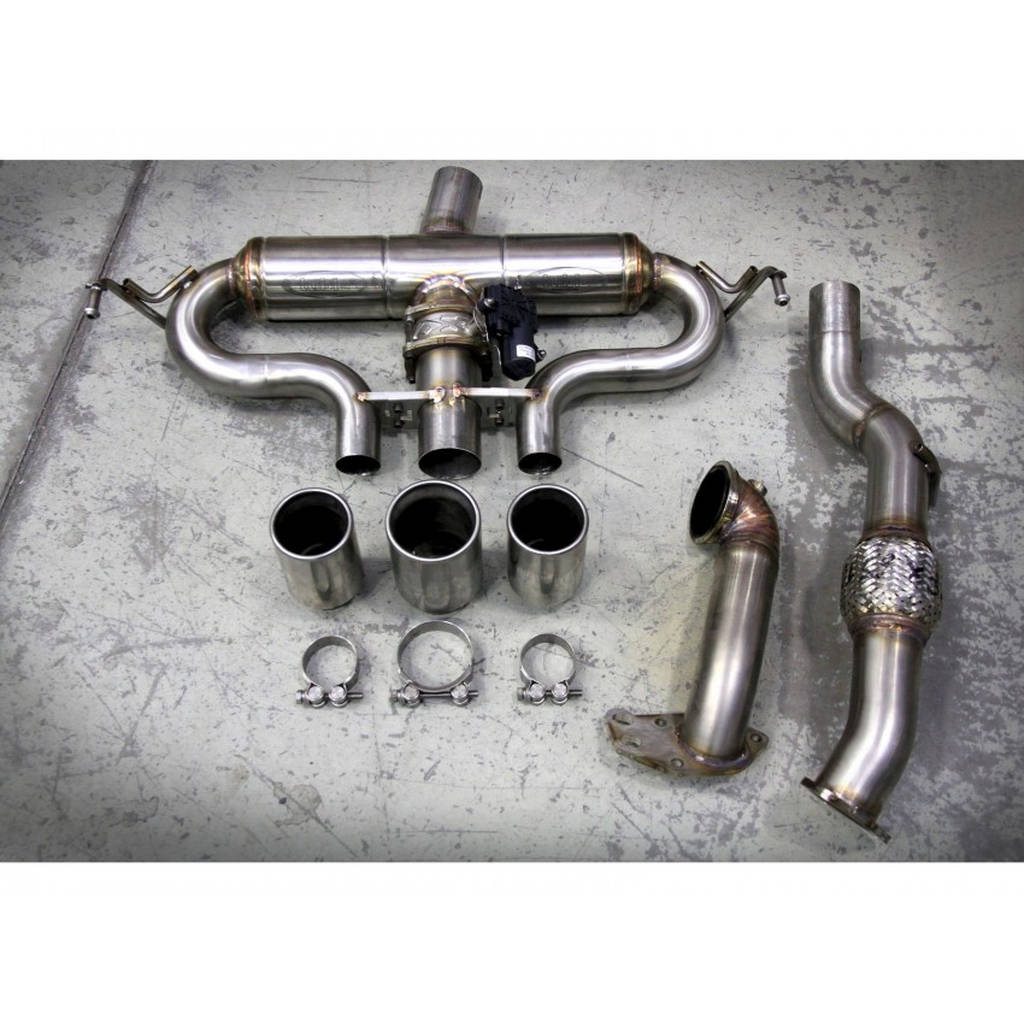 TUBI STYLE TSALF4C13.050.VC 4C THREE CENTRAL TIPS EXHAUST SYSTEM WITH EXCU AND GRIDS Photo-3 