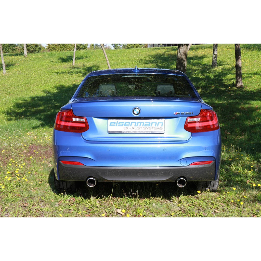 EISENMANN B5461,00902_230I_COUPE Rear Muffler with Valvetronic 2x Ø90mm BMW F22 B48 230i Photo-1 
