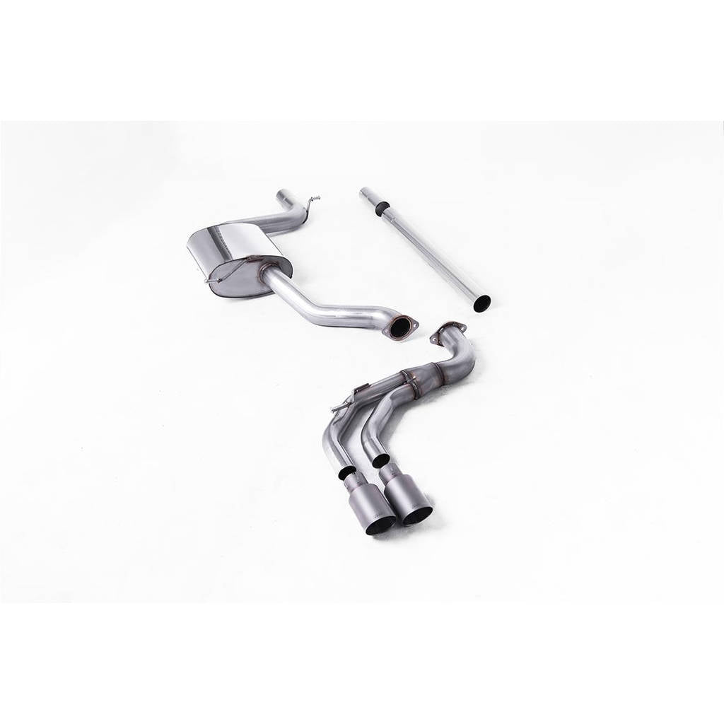 MILLTEK SSXVW520 Cat-back Twin 80mm GT80 VW Golf Mk7.5 1.5TSI Evo GT & R-Line Photo-0 