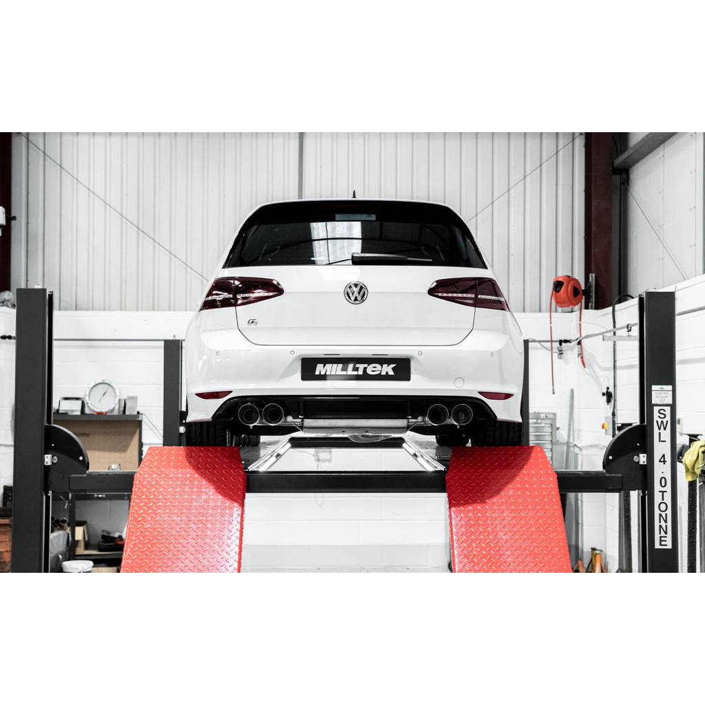 MILLTEK SSXVW508 Cat-back Quad 100mm GT100 VW Golf Mk7.5 R 2.0 TSI 300PS Photo-2 