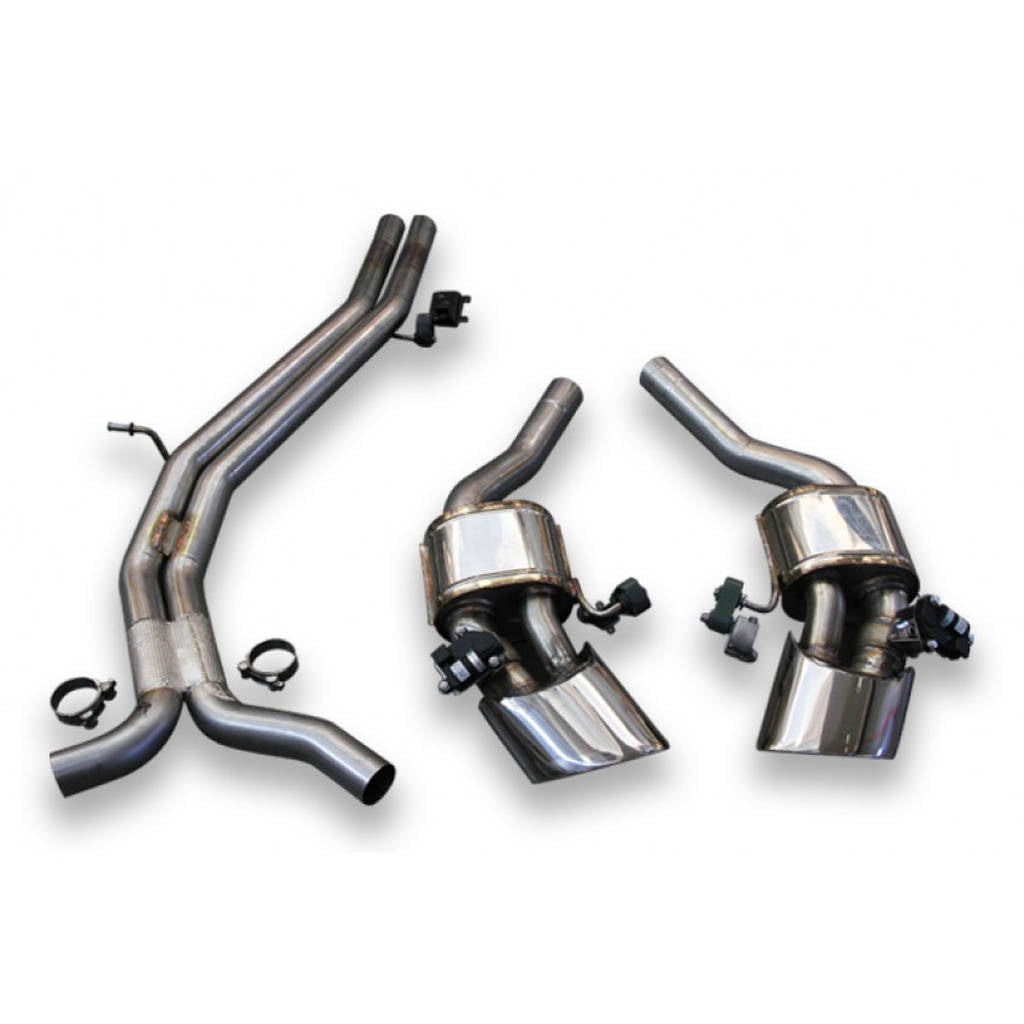 TUBI STYLE TSAURS4C18.903.AV Muffler RS4 B9 GPF EXHAUST KIT WITH POLISHED OVAL TIPS AUDI RS4 B9 Photo-0 