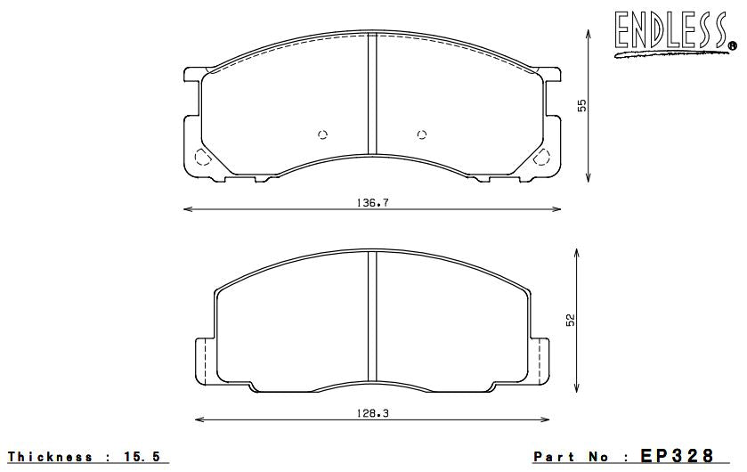 ENDLESS EP328MA45B Brake pads Photo-0 