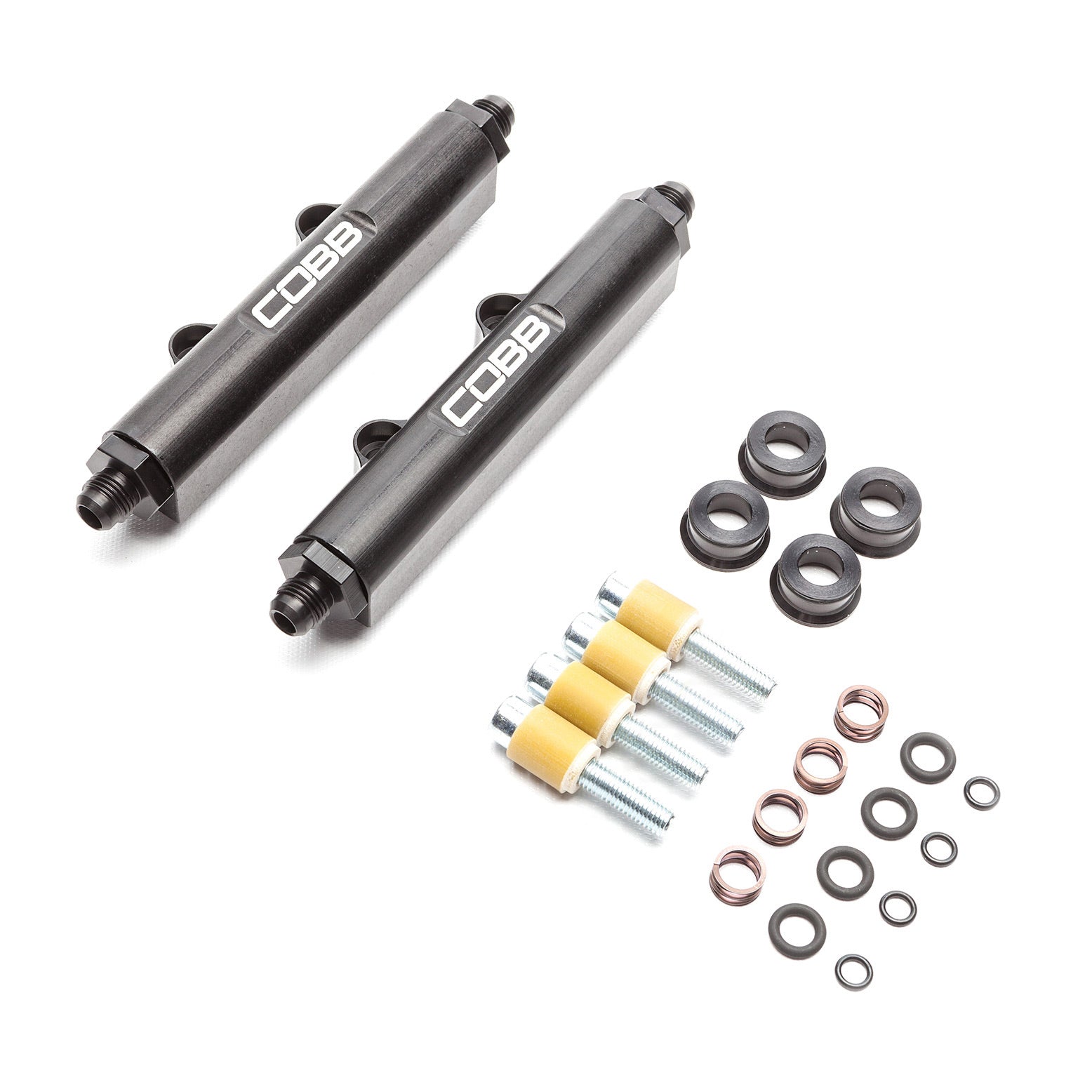 COBB 331260 SUBARU Side Feed to Top Feed Fuel Rail Conversion Kit with fittings STI 04-06, FXT 04-05, LGT 05-07 Photo-0 