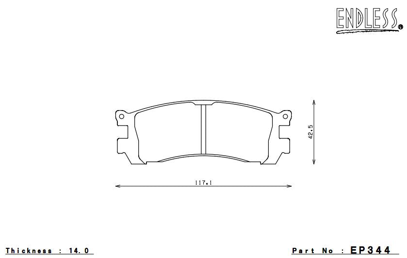 ENDLESS EP344SSY Brake pads Photo-0 