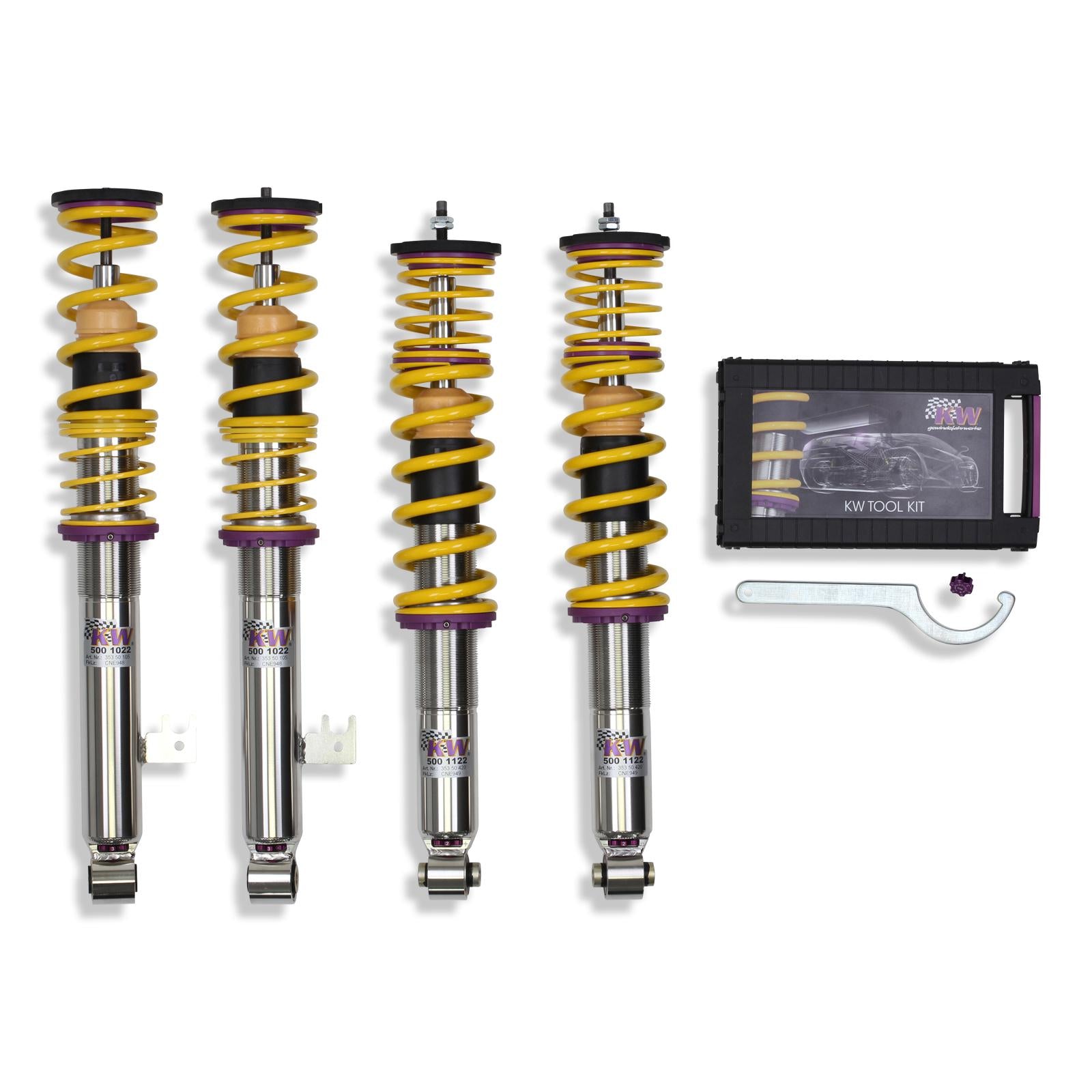 KW 35250022 Coilover kit V3 INOX for HONDA NSX; (NA1) Photo-0 