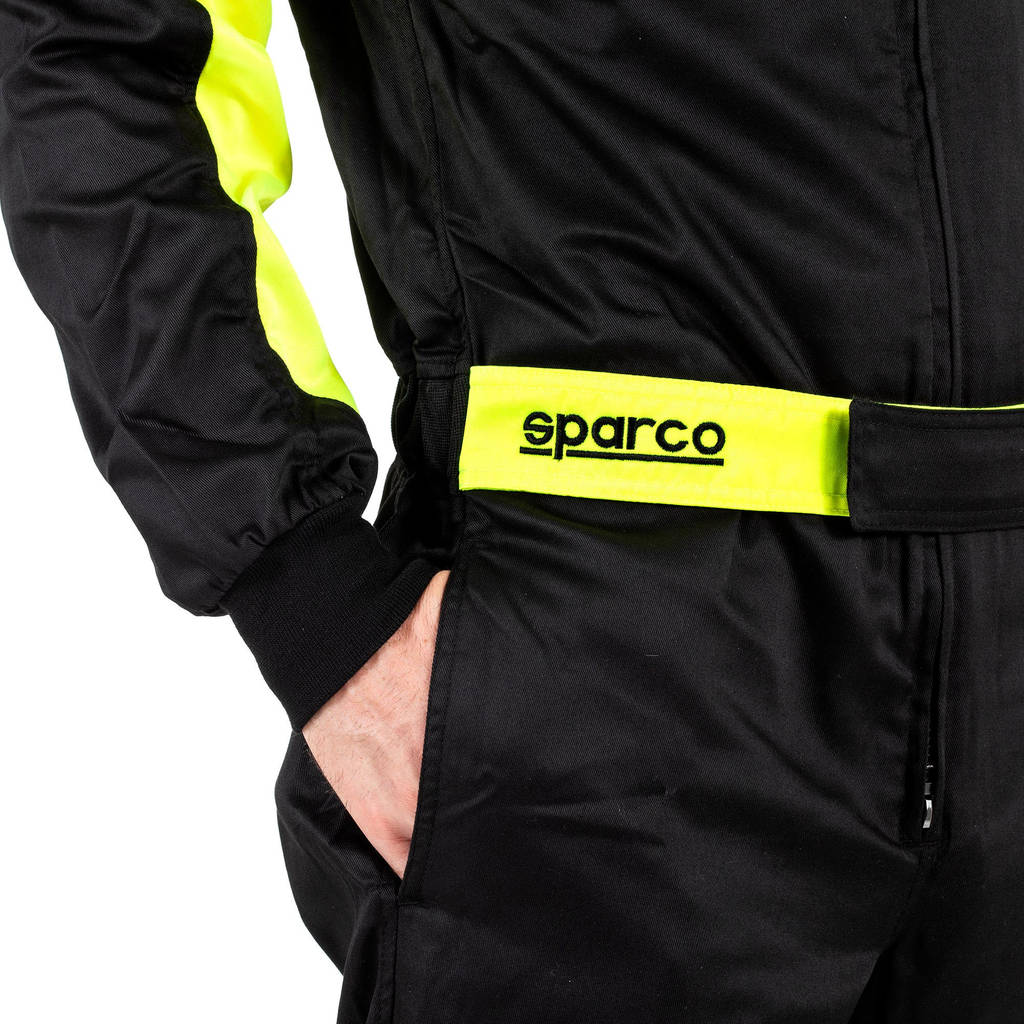 SPARCO 002343NRGF1S ROOKIE 2020 Kart suit, NOT HOMOLOGATED, black / yellow, size S Photo-3 