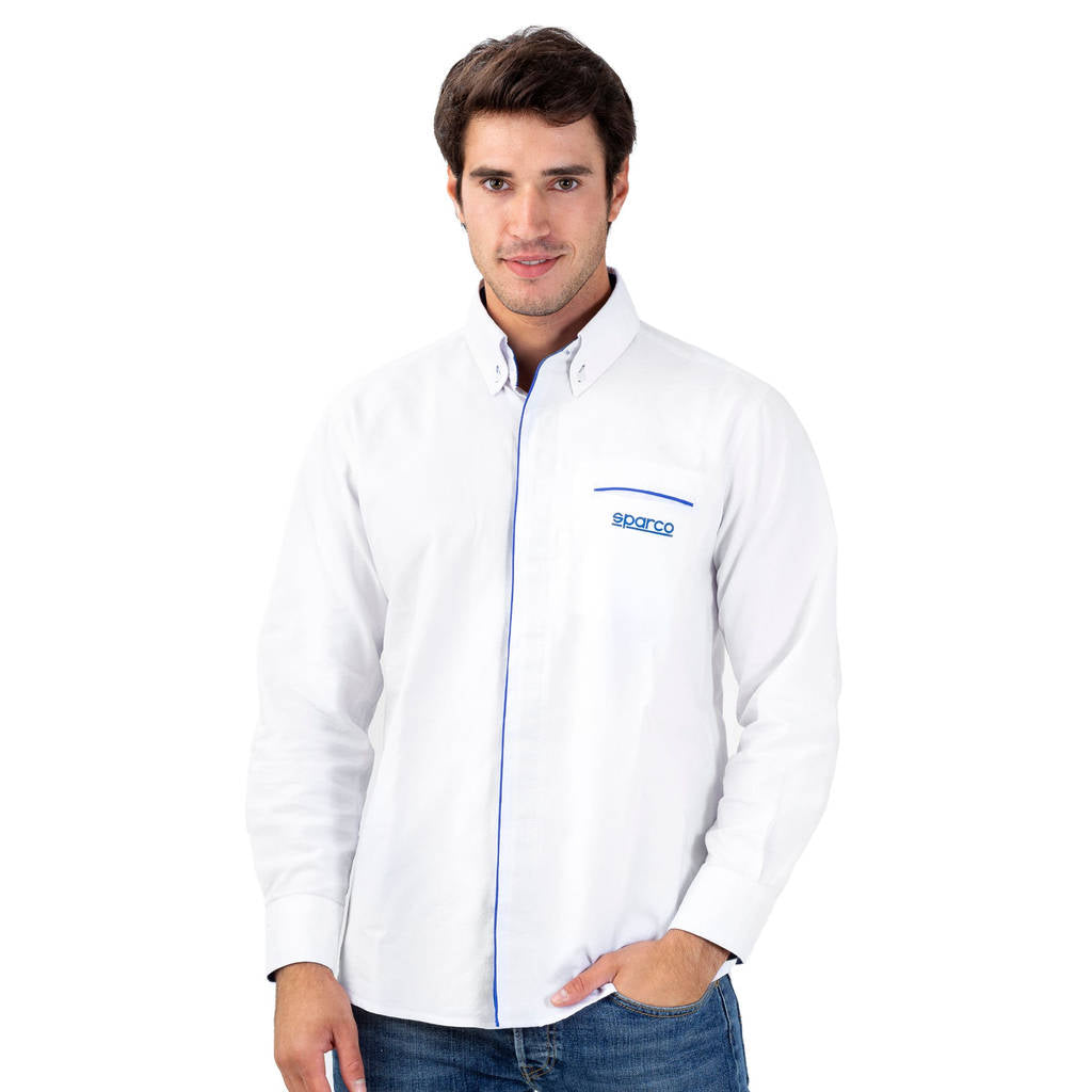 SPARCO 01257BI0XS SHIRT (LONG SLEEVE) WHITE size X Photo-0 