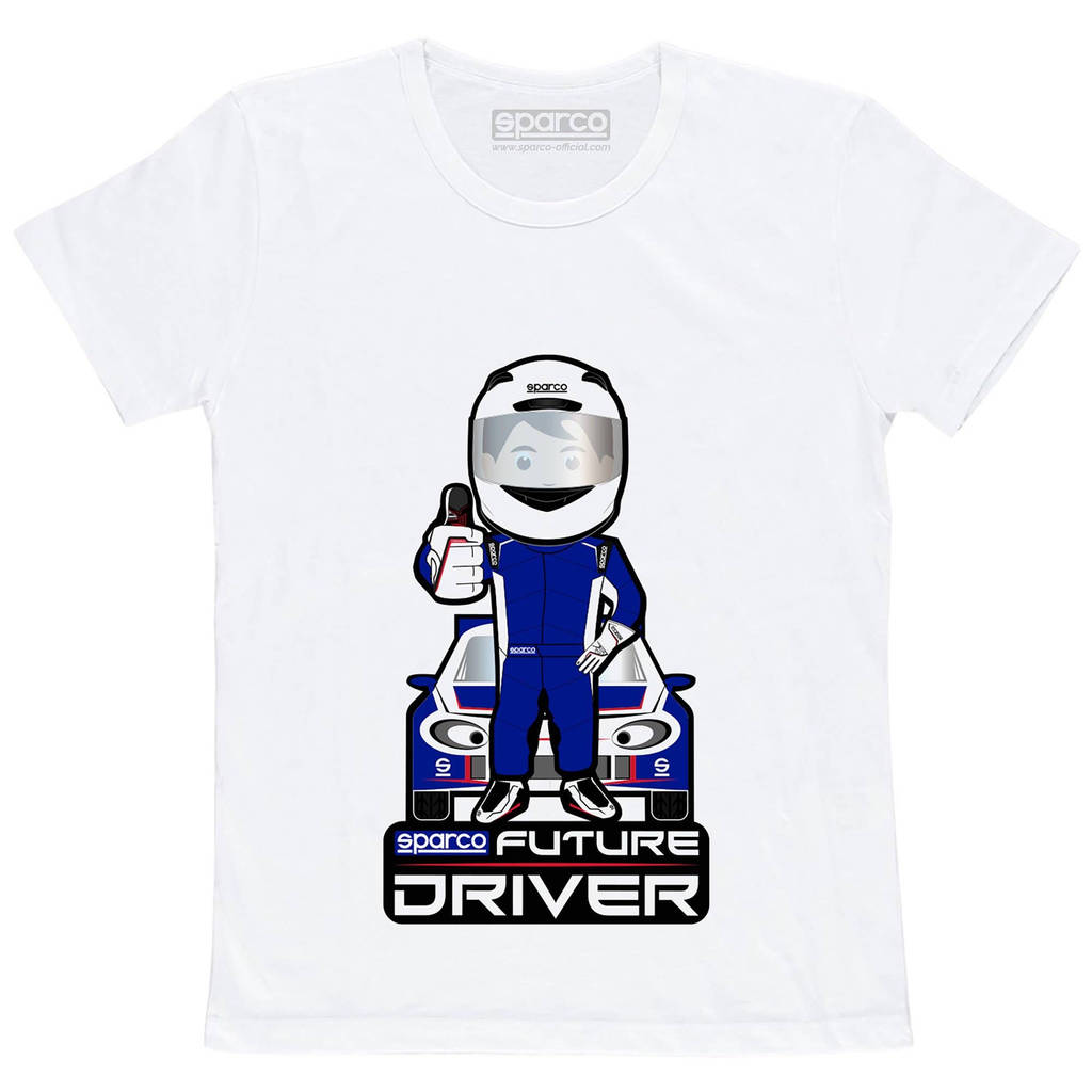 SPARCO 017013BI0506 T-shirt children's FUTURE DRIVER, white size of 5-6 years Photo-0 