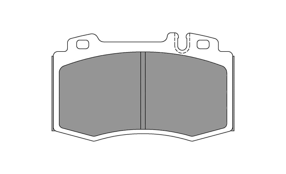 FERODO FCP1661H Front Brake Pads DS2500 for MERCEDES-BENZ SLK 55 AMG (R171) / CL55 AMG (C215) Photo-0 
