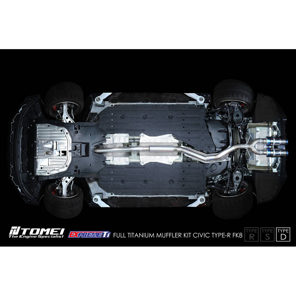TOMEI TB6090-HN06C Full Titanium Muffler Kit Expreme Ti Type-D for HONDA Civic Type R (FK8) 2017–2021 Photo-6 