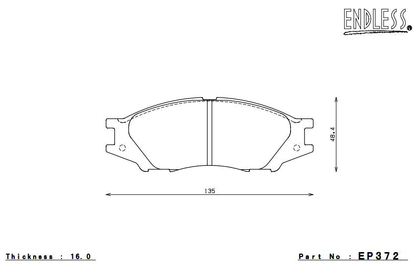 ENDLESS EP372SSY Brake pads Photo-0 