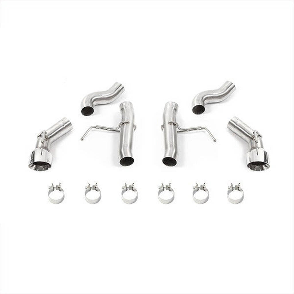 MISHIMOTO MMEXH-CAM8-16ADTRP CHEVROLETCamaro SS Dual-Tip Race Axle-Back Exhaust, 2016+ Polished Tips Photo-0 