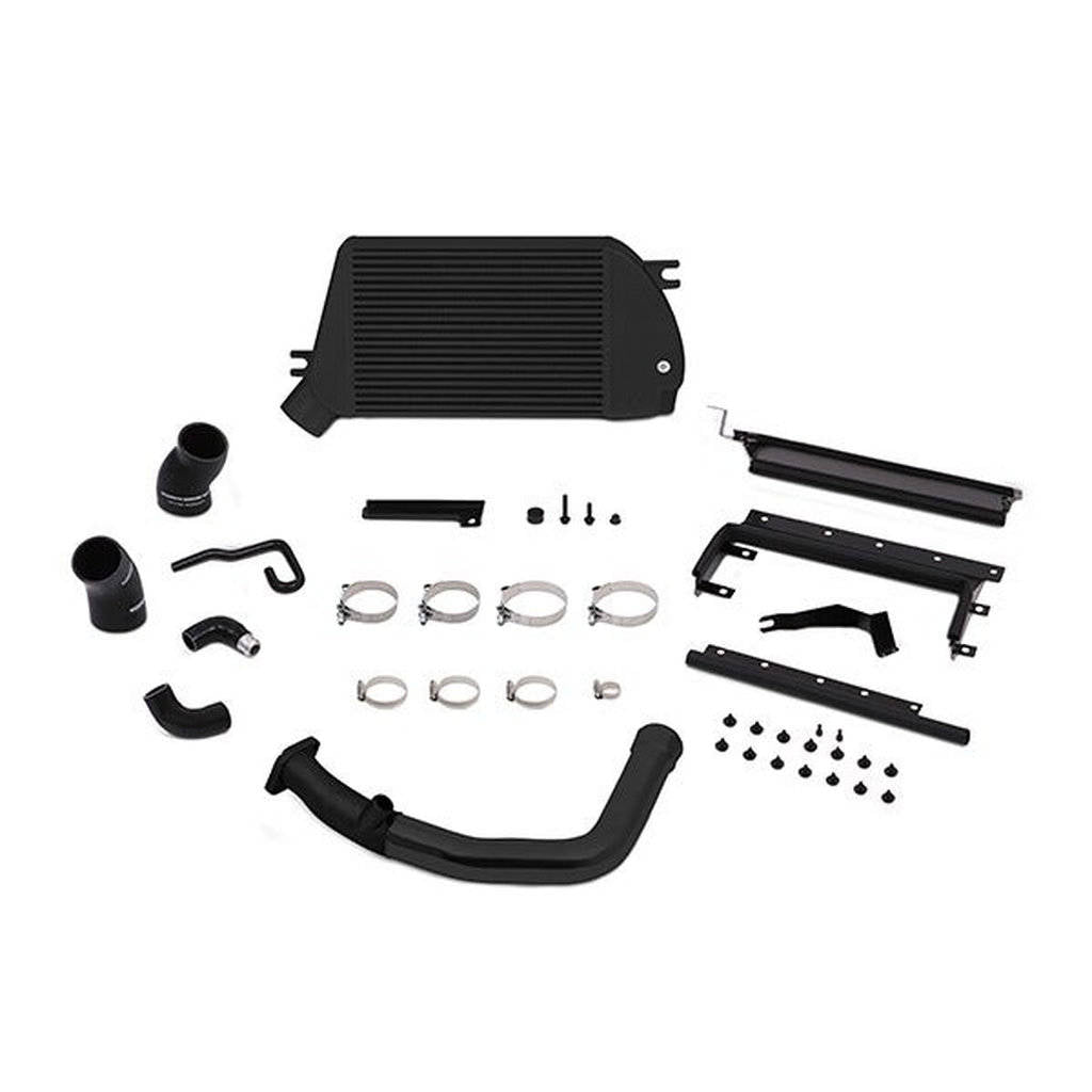 MISHIMOTO MMTMIC-WRX-15BBK SUBARU WRX Performance Top Mount Intercooler and Charge-Pipe Kit, 2015+ Red Pipe, Black Intercoole Photo-0 