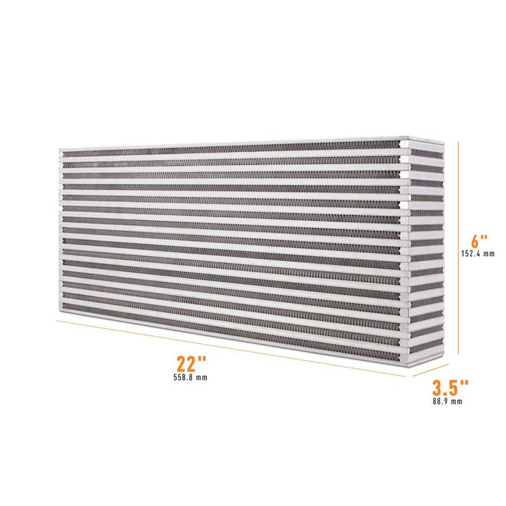 MISHIMOTO MMUIC-09 UNIVERSAL Air-to-Air Race Intercooler Core, 22"x6"x3.5" Photo-0 