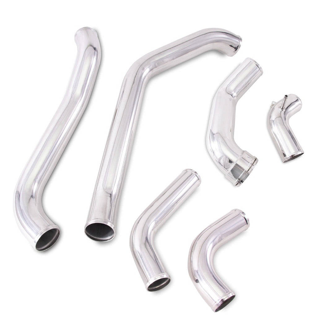 MISHIMOTO MMINT-F35T-17KPSL FORD F-150 3.5L EcoBoost Performance Intercooler Kit, 2017+, Silver Cooler, Polished Pipes Photo-2 