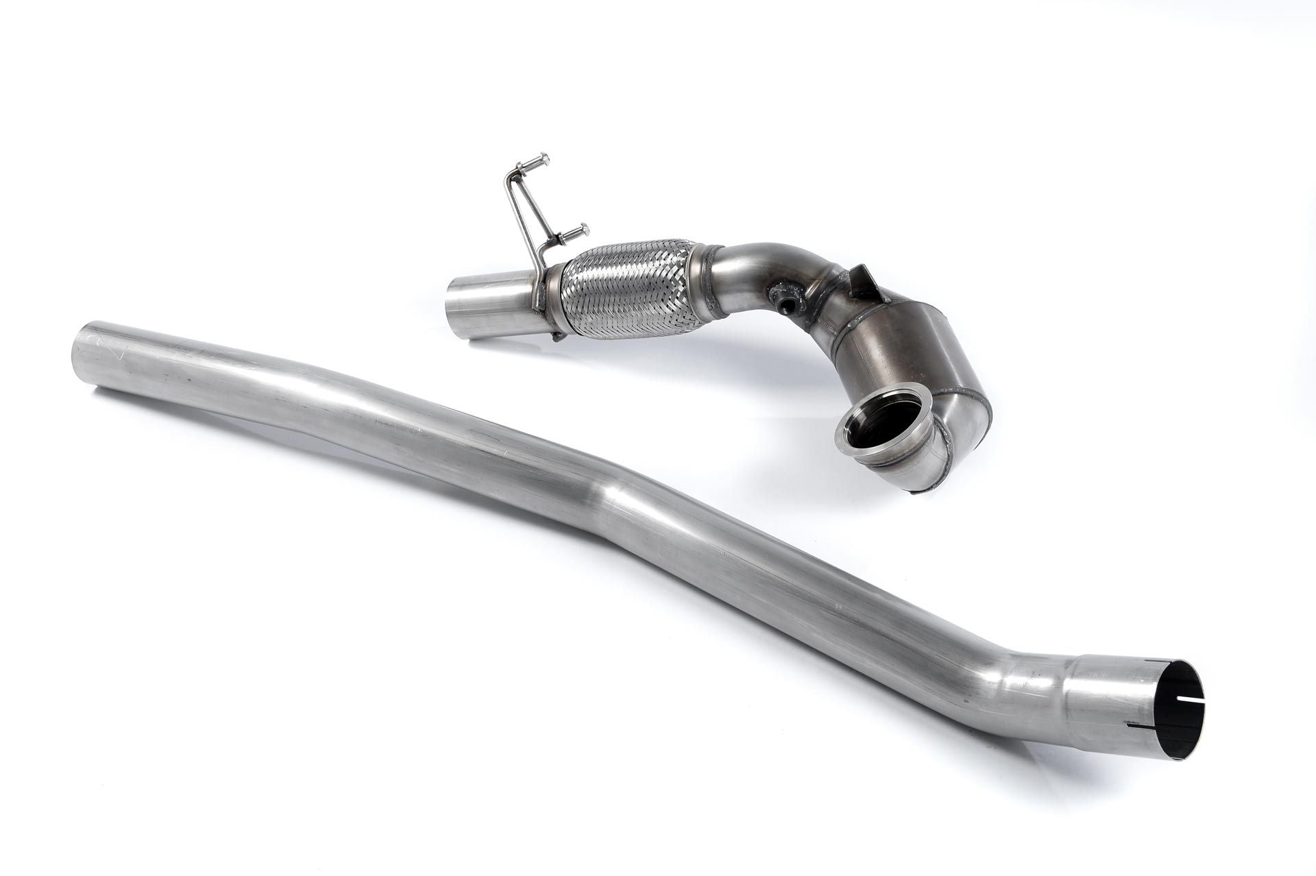 MILLTEK SSXAU423 Large Bore Downpipe and Hi-Flow Sports Cat ECA AUDI S3 2.0 TFSI quattro 3-Door 8V Photo-0 