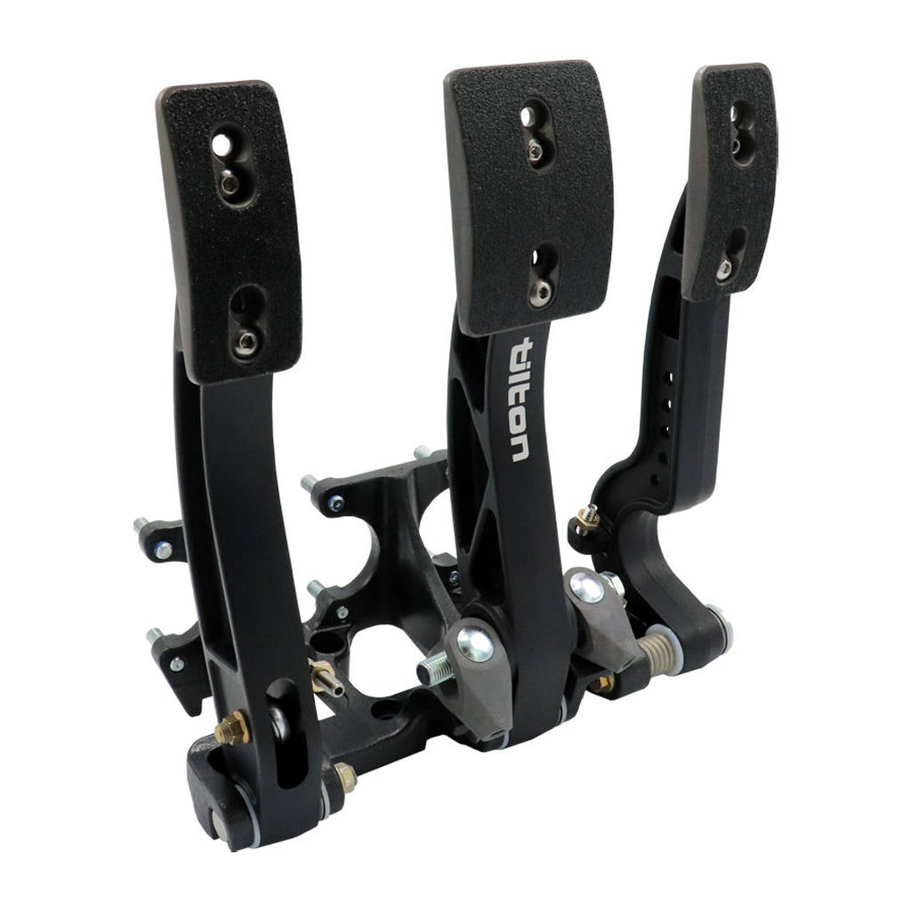 TILTON 72-603 Pedal Assembly, Aluminum, Black, Floor Mount, Brake, Clutch, Throttle Pedals, Each Photo-0 