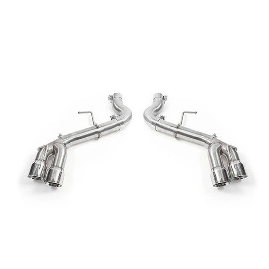 MISHIMOTO MMEXH-CAM4-16AQTRP CHEVROLETCamaro 2.0T/V6 Quad-Tip Race Axle-Back Exhaust, 2016+ Polished Tips Photo-1 