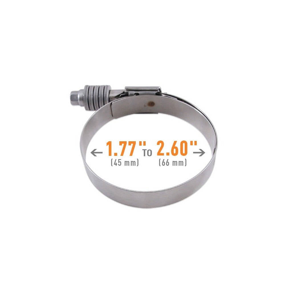 MISHIMOTO MMCLAMP-CTWG-66 Constant Tension Worm Gear Clamp, 1.77" - 2.60" (45mm - 66mm) Photo-2 