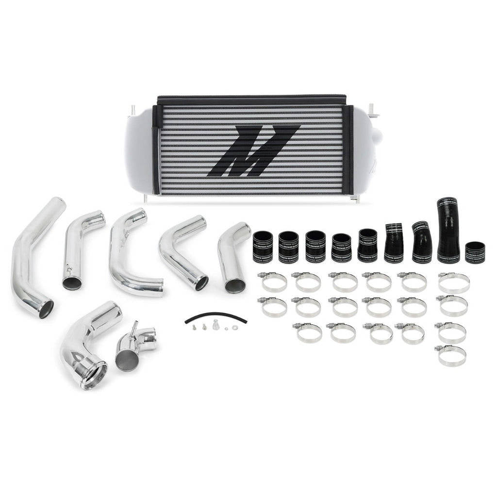 MISHIMOTO MMINT-F35T-15KPSL FORD F-150 3.5L EcoBoost Performance Intercooler Kit, 2015-2016, Silver Intercooler, Polished Pip Photo-0 