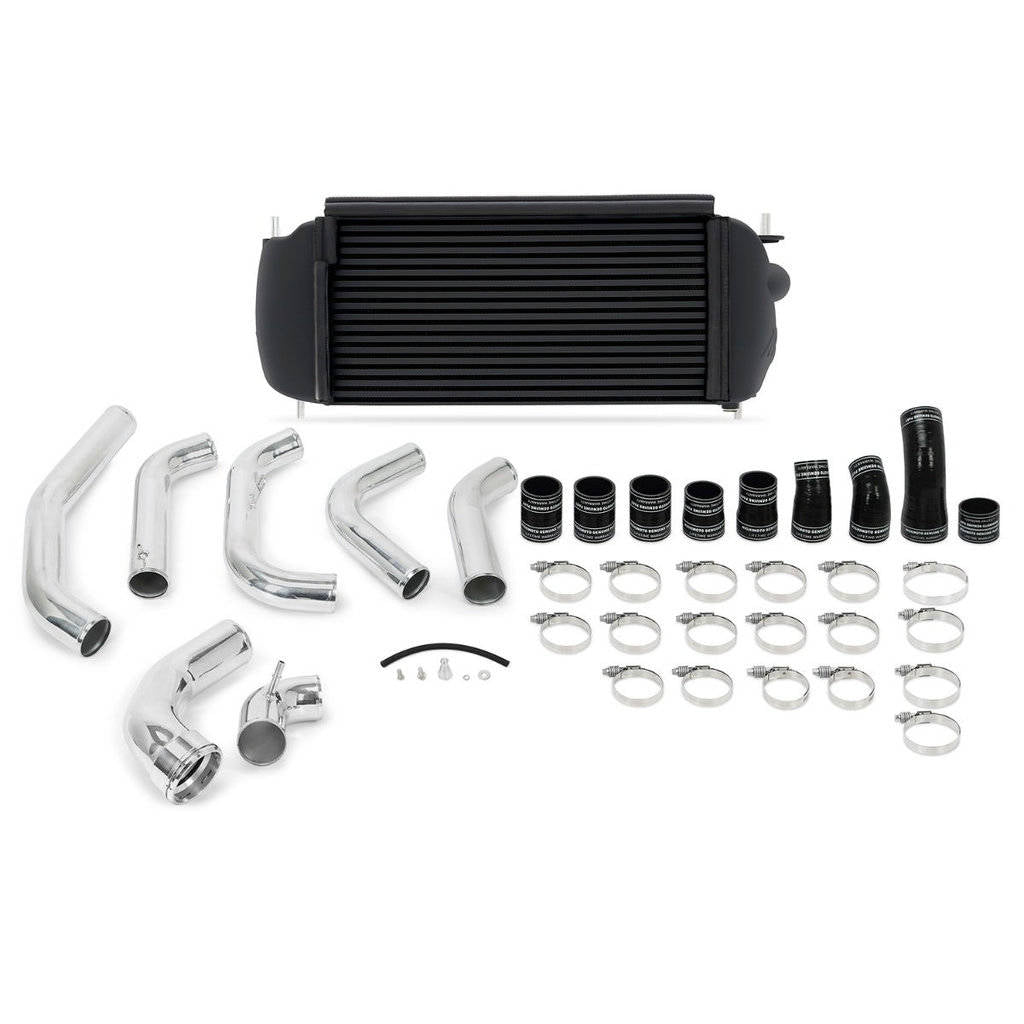 MISHIMOTO MMINT-F35T-15KPBK FORD F-150 3.5L EcoBoost Performance Intercooler Kit, 2015-2016, Black Intercooler, Polished Pipe Photo-0 