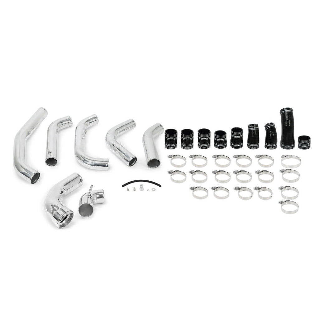 MISHIMOTO MMINT-F35T-15KPBK FORD F-150 3.5L EcoBoost Performance Intercooler Kit, 2015-2016, Black Intercooler, Polished Pipe Photo-5 