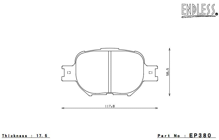 ENDLESS EP380MA45B Brake pads Photo-0 