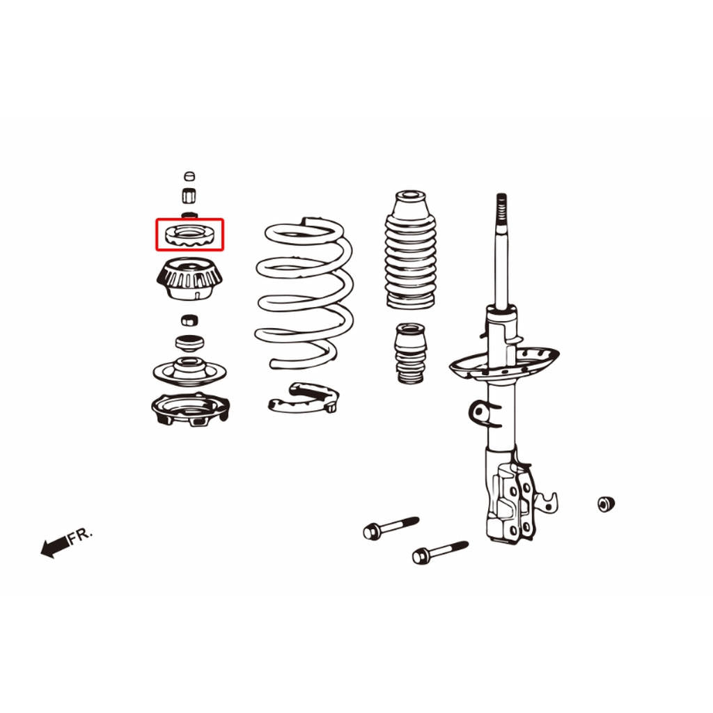 HARDRACE 8878 HARDEN STRUT MOUNT HONDA FIT GE 08- Photo-5 