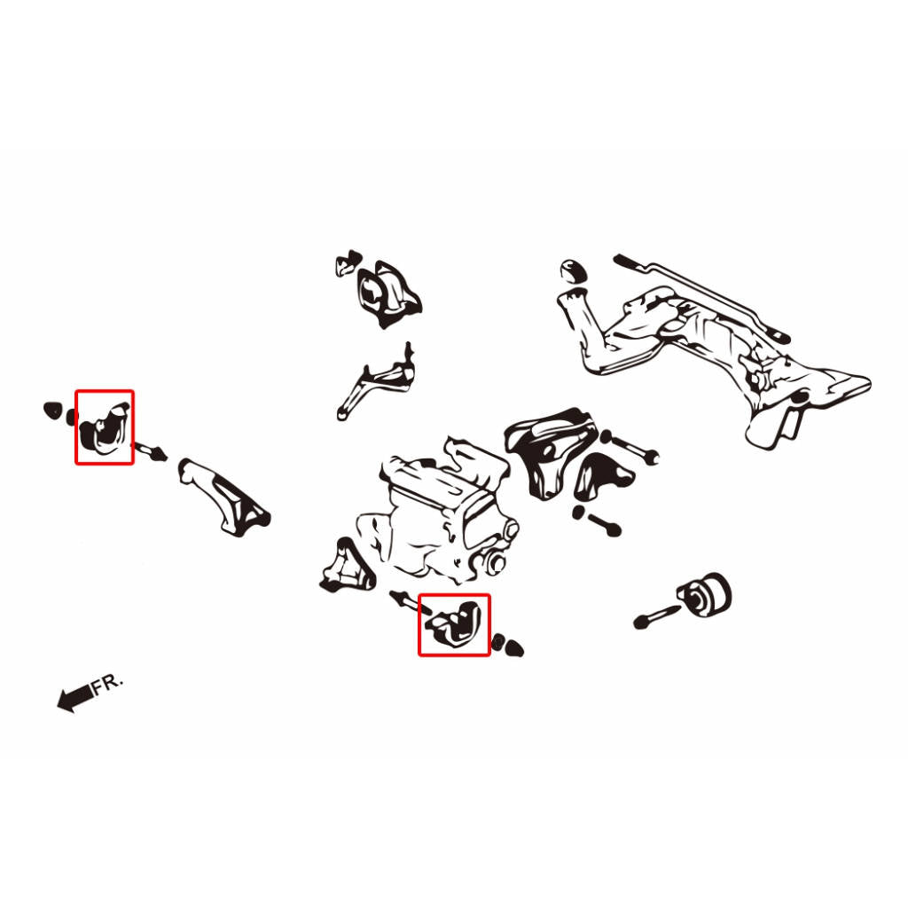 HARDRACE Q0069 HARDEN ENGINE MOUNT HONDA CIVIC 92-00 Photo-5 