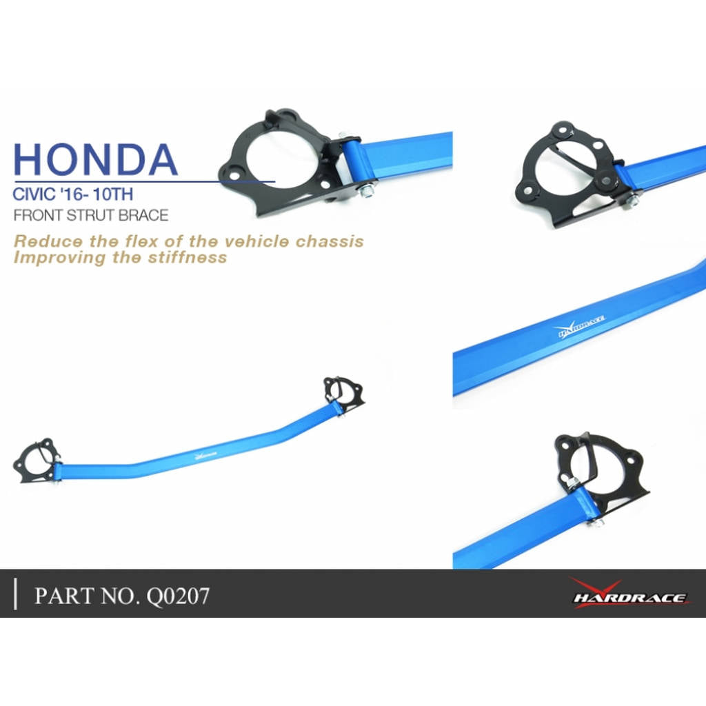 HARDRACE Q0207 BODY REINFORCED BAR HONDA CIVIC FC/10TH 16- Photo-4 