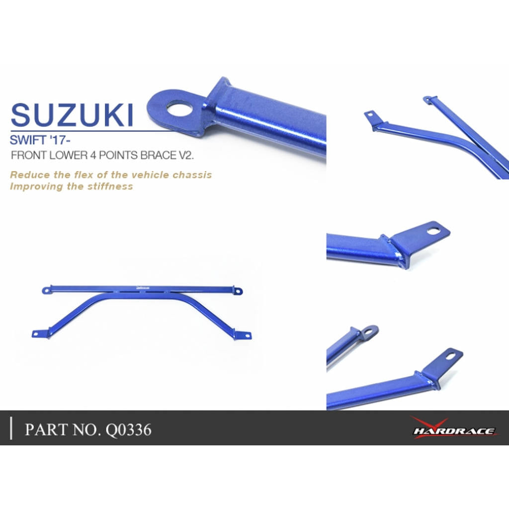 HARDRACE Q0336 BODY REINFORCED BAR SUZUKI SWIFT ZC33/ZC33S 17- Photo-6 