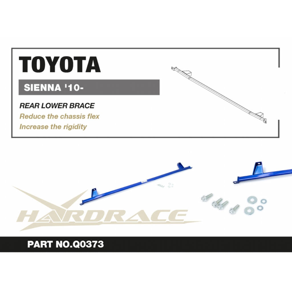 HARDRACE Q0373 BODY REINFORCED BAR TOYOTA SIENNA XL30 10- Photo-2 