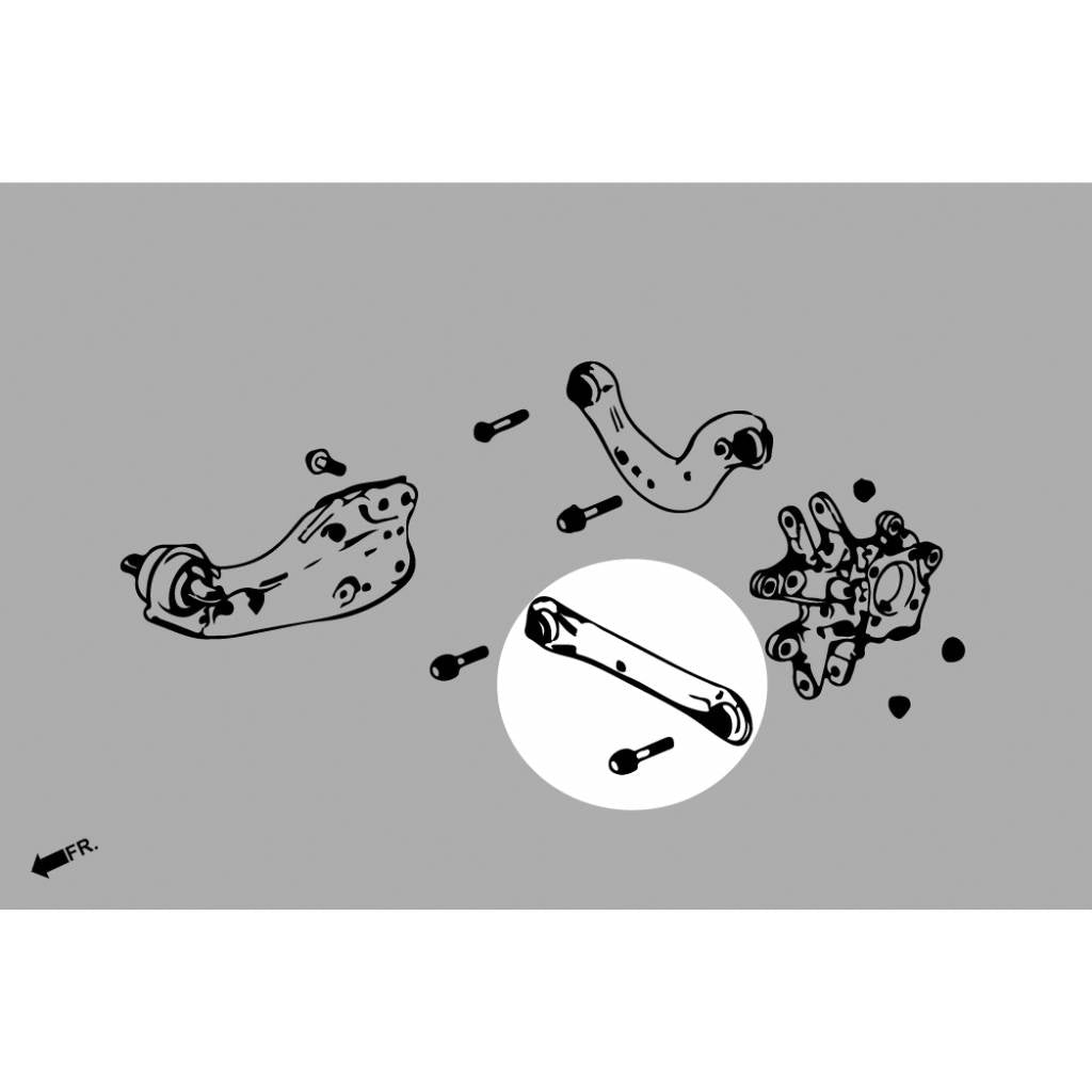 HARDRACE Q0473 ADJ. CAMBER/TOE/CASTER ARM- HONDA AVANCIER 17- Photo-5 
