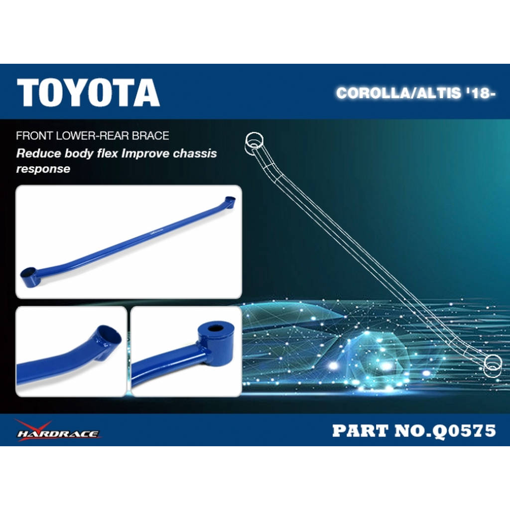HARDRACE Q0575 BODY REINFORCED BAR TOYOTA ALTIS E210 18- Photo-1 