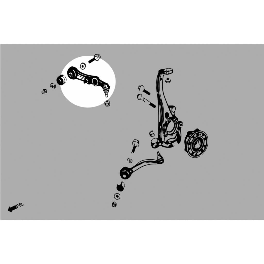 HARDRACE Q0595 CONTROL ARM MERCEDES-Benz W205 C'S W205 15- Photo-5 