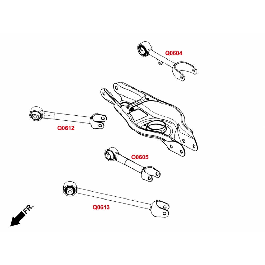 HARDRACE Q0613 ADJ. CAMBER/TOE/CASTER ARM- TESLA MODEL 3 17- Photo-5 