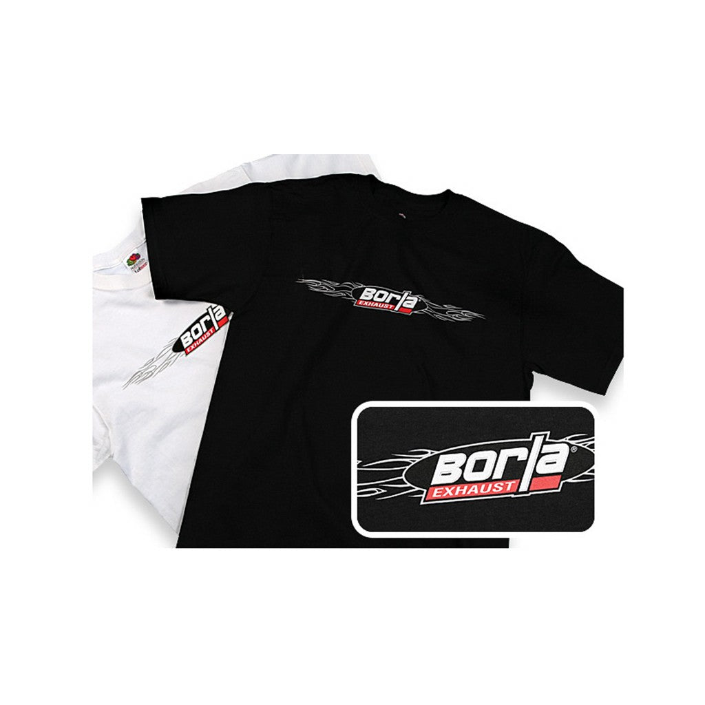BORLA 21288 T-SHIRTS with WIREFLAME BORLA LOGO, CREW NECK, MEN White, Size Medium Photo-0 